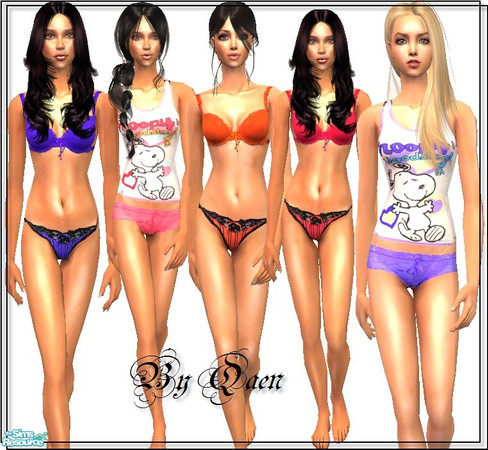 Sims 2 — Qaen UnderWear Set by Qaen — I hope you like it