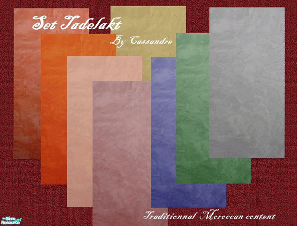 Sims 2 — Moroccan set Tadelakt by kibanahnah — the \" tadelakt\" is a nearly waterproof lime plaster which can