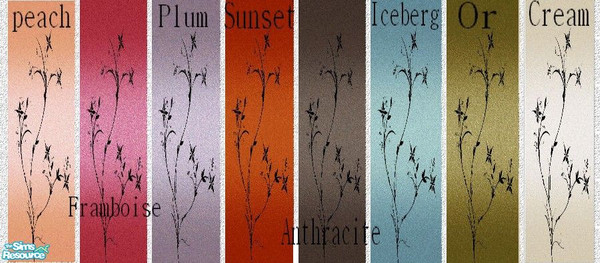 Sims 2 — Cassandre\'s Set Satin Shiny Blossom by kibanahnah — A suite of my Satin Shiny uni set. Same number, same