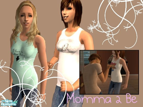 Sims 2 — Momma 2 Be by bethbrit — A set of 3 outfits for your Mommie to be! You might recognise one as a top that Britney