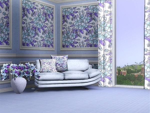 Sims 3 — marcorse_light'n'shade pattern by marcorse — Here is a gentle, allover repeat pattern in muted blue shades -