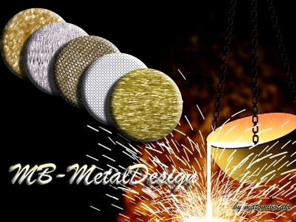 Sims 3 — MB-MetallDesign by matomibotaki — 5 MetallDesign pattern in a set, with 3 recolorable areas. Enjoy