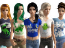 Sims 2 — Fun T-Shirts For Teens by tigergirl131 — This is a set of fun t-shirts for teenage girls. Please download and