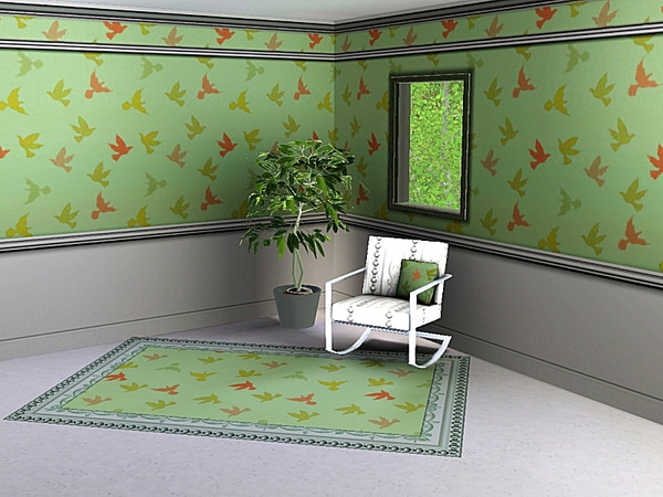Sims 3 — marcorse_flight pattern by marcorse — Dove silhouettes in two versions decorate this repeat pattern in