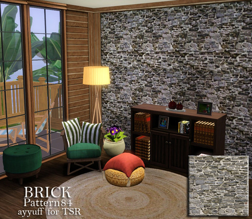 Sims 3 — Brick Pattern84 by ayyuff — Brick Pattern84