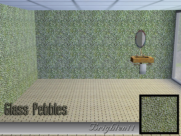 Sims 3 — BR11 Glass Pebbles by Brighten11 — Glass Pebbles by Brighten11. Entirely seamless with two editable channels.