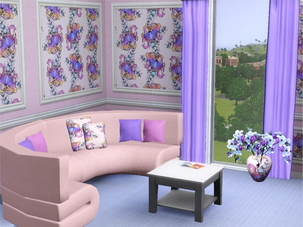 Sims 3 — marcorse_in style pattern by marcorse — A freestyle fan and flourish design incorporated into a pretty, feminine