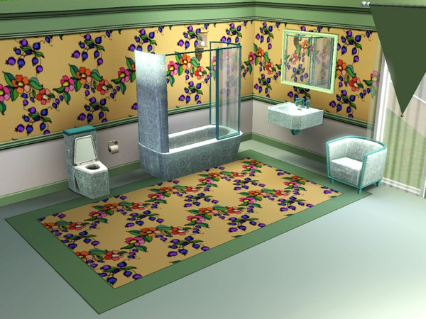 Sims 3 — marcorse_fruitfull pattern by marcorse — A very clear and colourful flower and berry design that is sure to