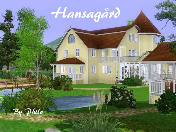 Sims 3 —  by philo — This house is located as shown on the screenshots in Hidden Springs, the most recent EA world, but I