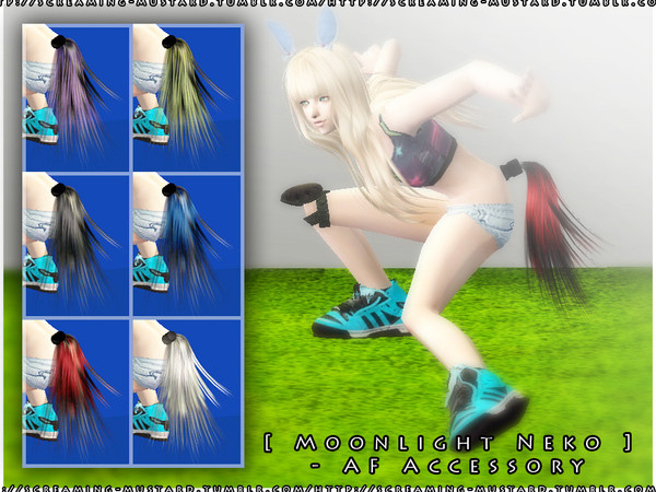 Sims 2 — [ Moonlight Neko ] - AF Accessory by Screaming_Mustard — Meow : ) I got into the neko spirit and decided to make