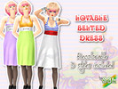 Sims 3 — [S3L] Lovable belted dress by sims3land — Hello ! I did a new dress today. It can be use in many cases,