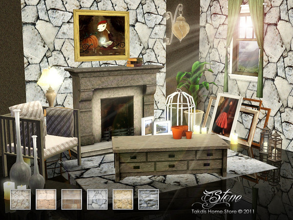 Sims 3 — Stone Set 4 by Takdis — Requires: Only Main Game