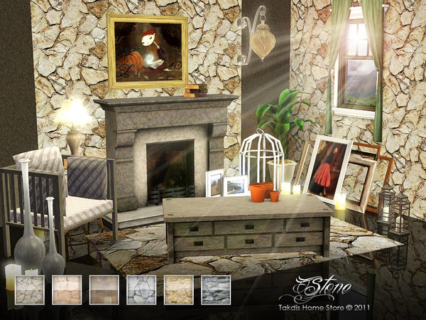 Sims 3 — Stone Set 1 by Takdis — Requires: Only Main Game