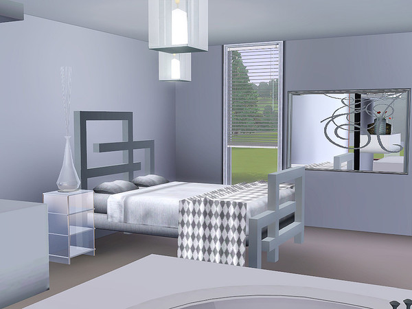 Sims 3 — bed charon by jomsims — bed charon clasic line and design style