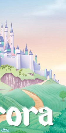 Sims 2 — Calli\'s Aurora Mural Right by Callisto149 — This is the right portion of a three-piece Aurora mural. 