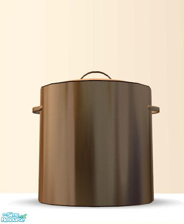 Sims 2 — PB Kitchen Decoset - Pot with Lid  large Copper by ShinoKCR — 