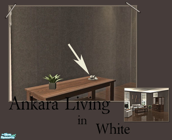 Sims 2 — Ankara Living in White - 3 cups by ~Monica~ — A recolor in dark grey. Enjoy ;)