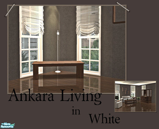 Sims 2 — Ankara Living in White - Coffeetable by ~Monica~ — Enjoy ;)