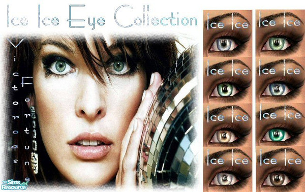Sims 2 — VF Ice Ice Eye Collection by fortunecookie1 — Here are some eyes that are cool as ice and just as pretty! Ice