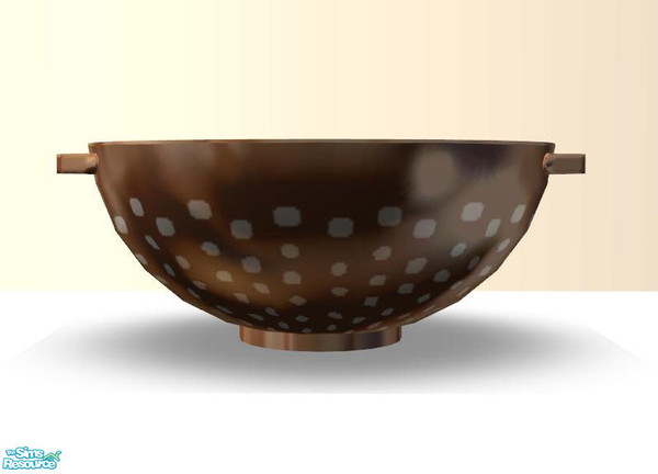 Sims 2 — PB Kitchen Decoset - Strainer round 02 Copper by ShinoKCR — 