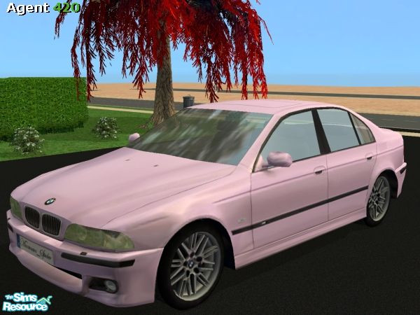 Sims 2 — A420 BMW M5 Metallic Light Silver-Pink by Agent420 — A nice new Metallic Light Silver-Pink BMW M5. MESH by
