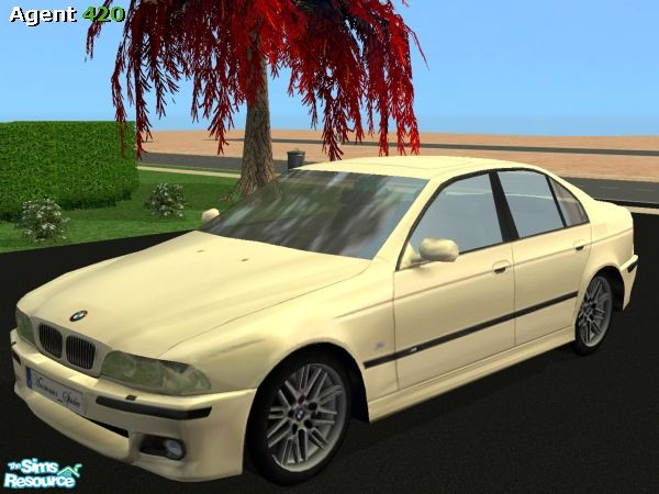 Sims 2 — A420 BMW M5 Metallic Light Lemon Fresh Silver by Agent420 — A nice new Metallic Light Lemon Fresh Silver BMW M5.