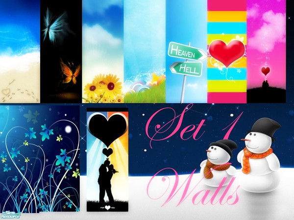 Sims 2 — Set 1 Walls by NenaAngelita91a — This set have 10 walls.....i hope you like.. have a nice