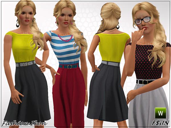Sims 3 — Fashion Ikon Outfit by ESsiN — Fashion Ikon Outfit by ESsIN. *Young Adult-Adult *Everday-Formal *3 Recolorabla