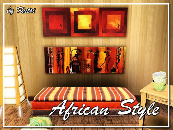 Sims 3 — African Style paintings by katsi — African Style paintings by Katsi