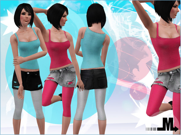 Sims 3 — Ashes by miraminkova — Get this cute and colorful summer design now!