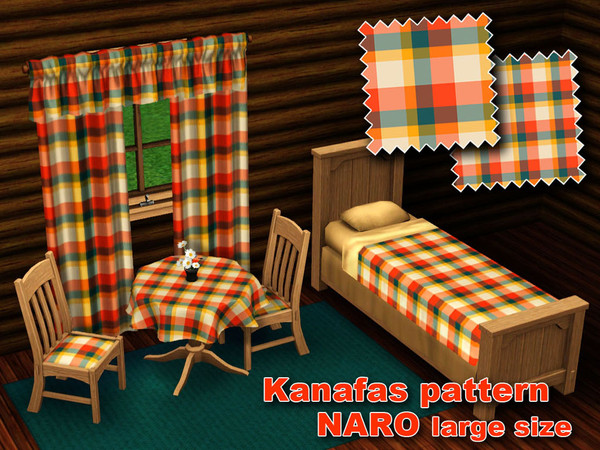 Sims 3 — Kanafas Naro large by Dita_M2 — Traditional czech woven canvas pattern. Colored threads are creating blending