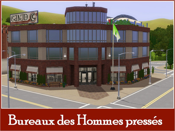 Sims 3 — New Riverview Office Tower by Youlie25 — Here is a new Office Tower, Bureaux des Hommes presses. I started to