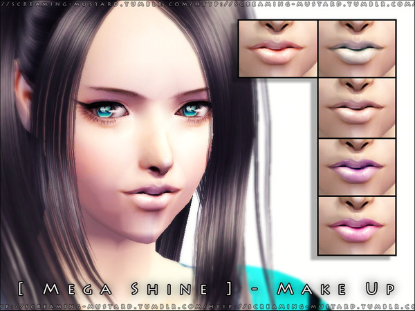 Sims 2 — [ Mega Shine ] - Make Up by Screaming_Mustard — Some cute lip-colour for you! : )