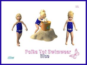 Sims 2 — Polka Tot Swimwear Set - Blue by sinful_aussie — I made my simmies some cute polka dot bathers for a project i