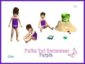Sims 2 — Polka Tot Swimwear Set - Purple by sinful_aussie — I made my simmies some cute polka dot bathers for a project i