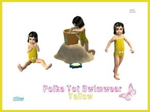 Sims 2 — Polka Tot Swimwear Set - Yellow by sinful_aussie — I made my simmies some cute polka dot bathers for a project i