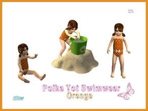 Sims 2 — Polka Tot Swimwear Set - Orange by sinful_aussie — I made my simmies some cute polka dot bathers for a project i