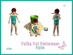 Sims 2 — Polka Tot Swimwear Set - Aqua by sinful_aussie — I made my simmies some cute polka dot bathers for a project i