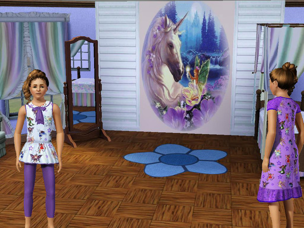 Sims 3 — The Unicorn and the Fairy & More by Rennara — Fantasies of Unicorns and Fairies dance in their heads. Enjoy