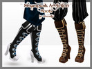 Sims 3 — ~ Steampunk Addiction ~ Boots by Meronin — My design 2 styles 4 recolorable channels