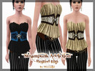Sims 3 — ~ Steampunk Addiction ~ Belted top by Meronin — My design 2 styles 3 recolorable channels