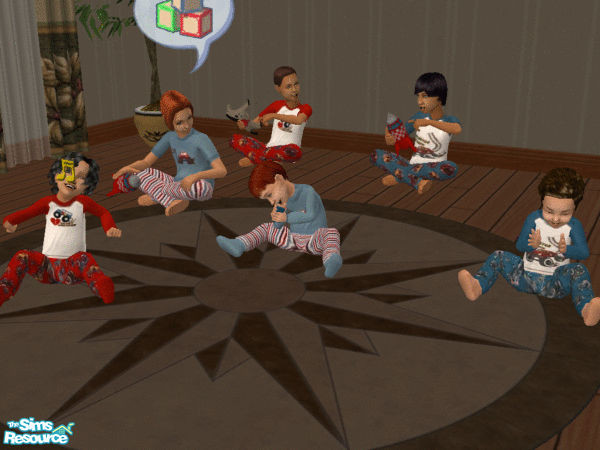 Sims 2 — Monster Truck Pyjamas by wimpy1968 — Boys need nice pj\'s too. Try this set based on pj\'s at Gymboree.