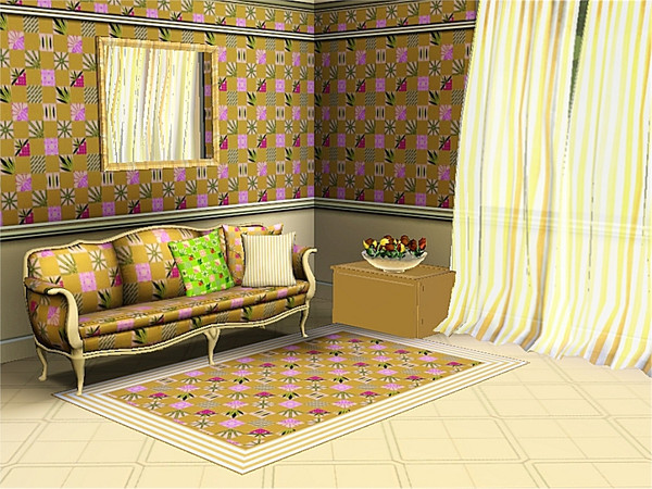 Sims 3 — marcorse_bamboo patch pattern by marcorse — A small format patchwork design featuring bamboo motifs.
