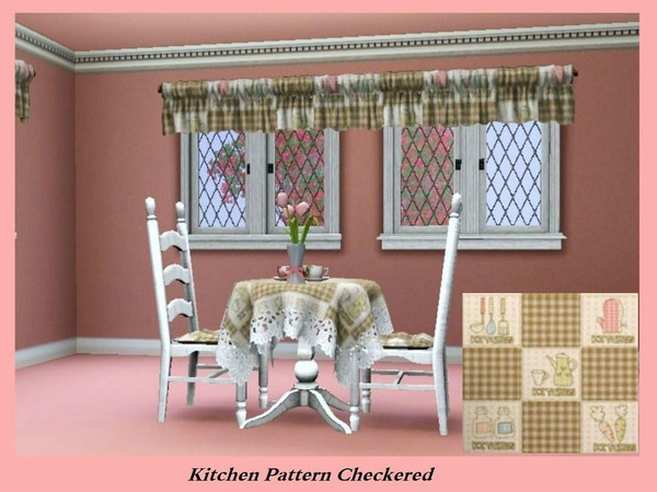 Sims 3 — KitchenPatternChk by Denise_Designs — Denise Designs