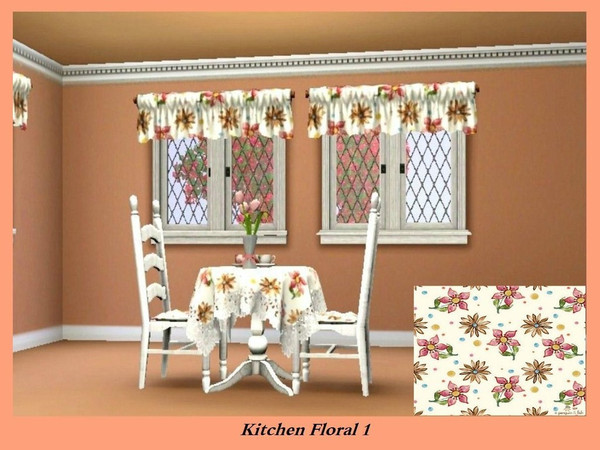 Sims 3 — KitchenFloral1 by Denise_Designs — Denise Designs