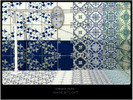 Sims 3 — Ornate Tile by Loft — two-colour patterns `tile`