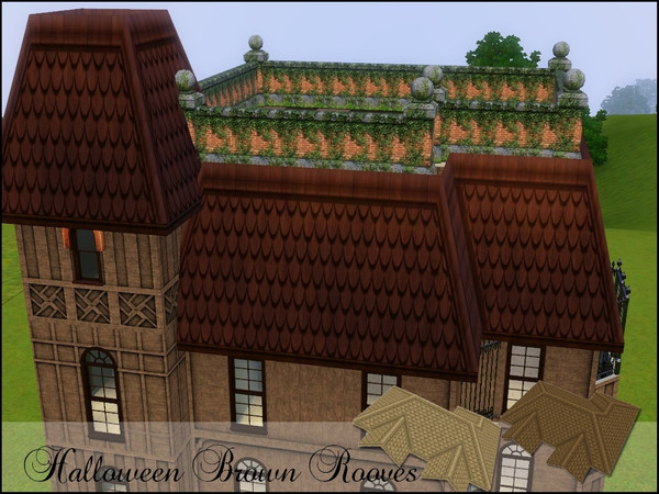 Sims 3 — Brown Halloween Rooves by cm_11778 — New Rooves for your Sim homes.