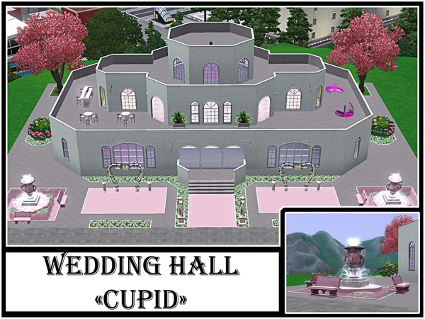 Sims 3 — Wedding Hall Cupid by Markesha — Wedding Hall for your sims