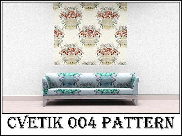 Sims 3 — Cvetik 004 pattern by Markesha — Created by Markesha. Recolorable Palette - 1.
