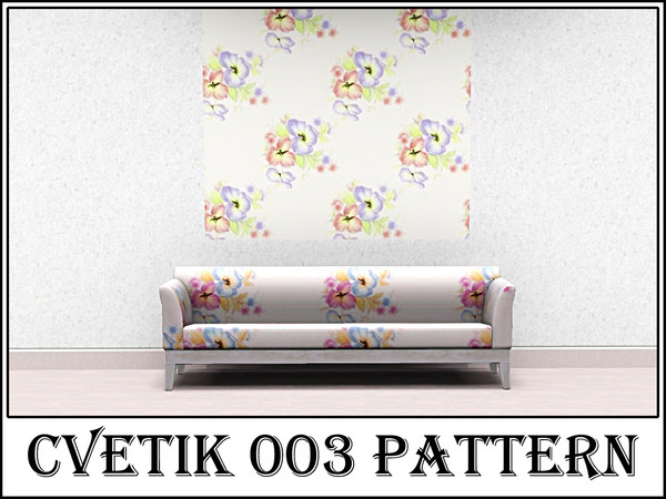 Sims 3 — Cvetik 003 pattern by Markesha — Created by Markesha. Recolorable Palette - 1.